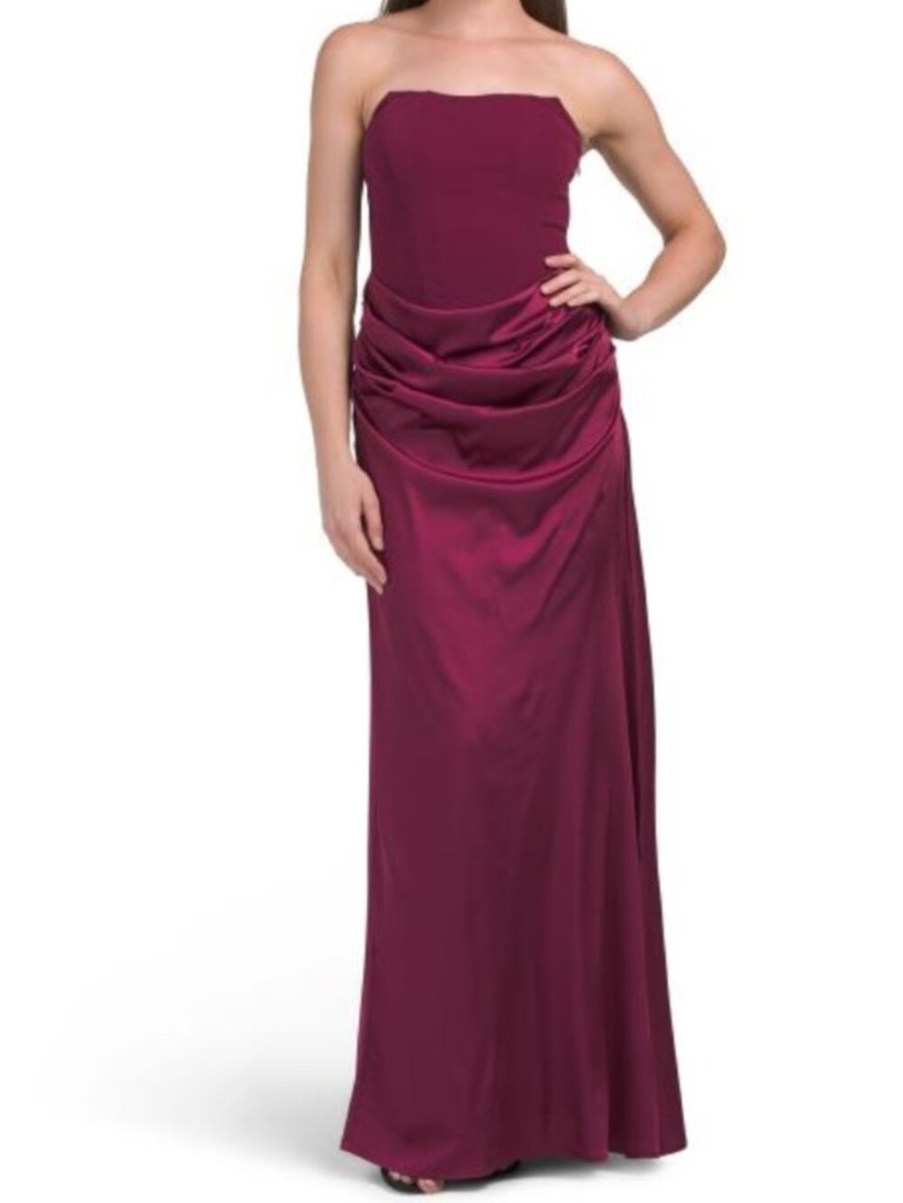 CAMILA COELHO strapless corset top gown